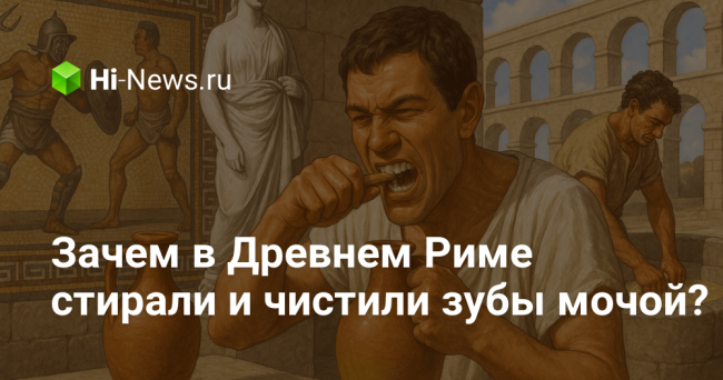 Зачем в Древнем Риме стирали и чистили зубы мочой?