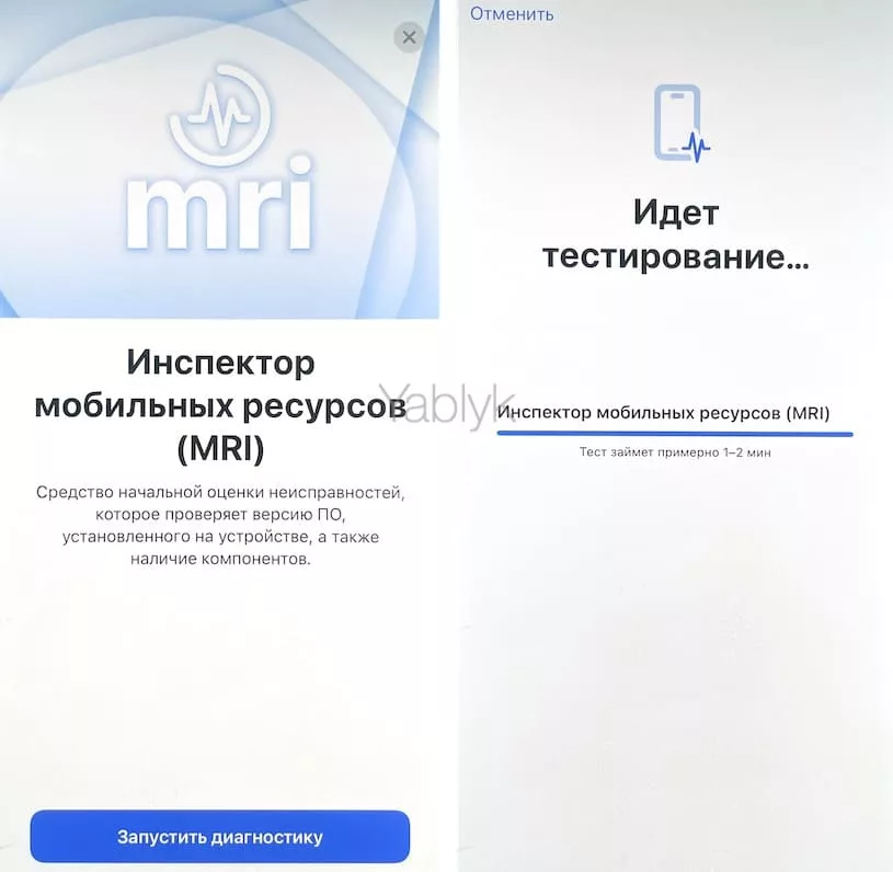 Инспектор мобильных ресурсов (MRI)