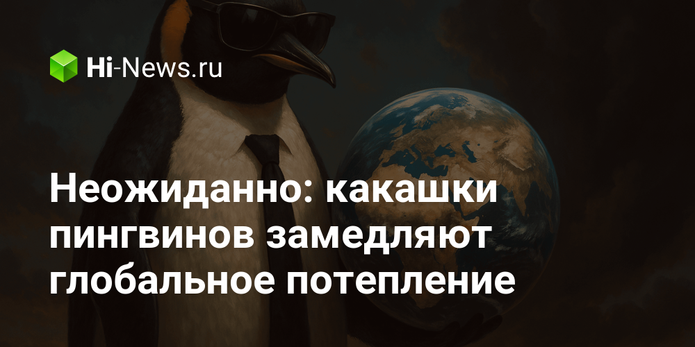 Неожиданно: какашки пингвинов замедляют глобальное потепление