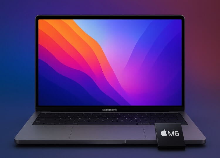 Каким будет MacBook Pro 2026: OLED-экран без выреза, как в iPad, новый дизайн и 2-нанометровый чип M6. MacBook Pro M6 станет серьезным шагом вперед по сравнению с предыдущими поколениями. Каким будет MacBook Pro 2026: OLED-экран без выреза, как в iPad, новый дизайн и 2-нанометровый чип M6. MacBook Pro M6 станет серьезным шагом вперед по сравнению с предыдущими поколениями. Фото.