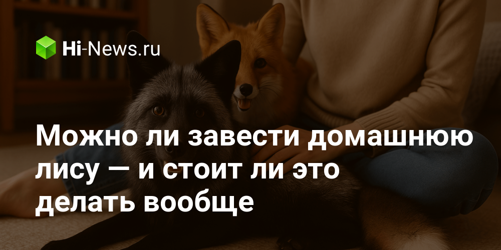 Можно ли завести домашнюю лису — и стоит ли это