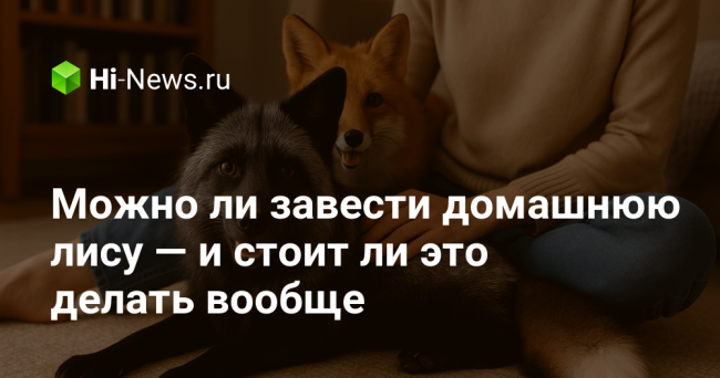 Можно ли завести домашнюю лису — и стоит ли это