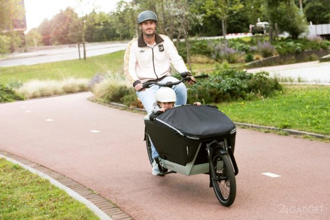Новый электровелосипед Urban Arrow позволяет перевозить до четырёх детей (4