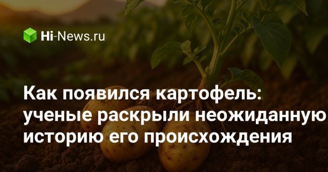 Как появился картофель: ученые раскрыли неожиданную историю его происхождения
