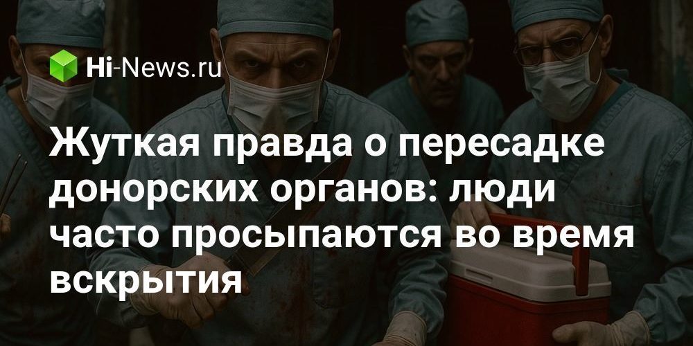 Жуткая правда о пересадке донорских органов: люди часто просыпаются во
