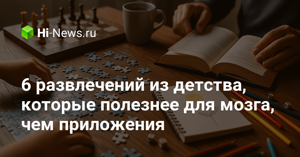 6 развлечений из детства, которые полезнее для мозга, чем приложения