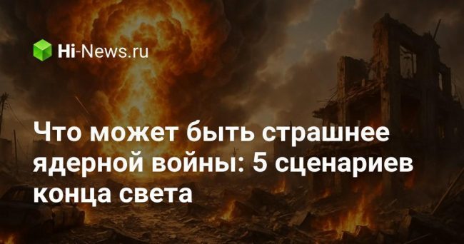 Что может быть страшнее ядерной войны: 5 сценариев конца света