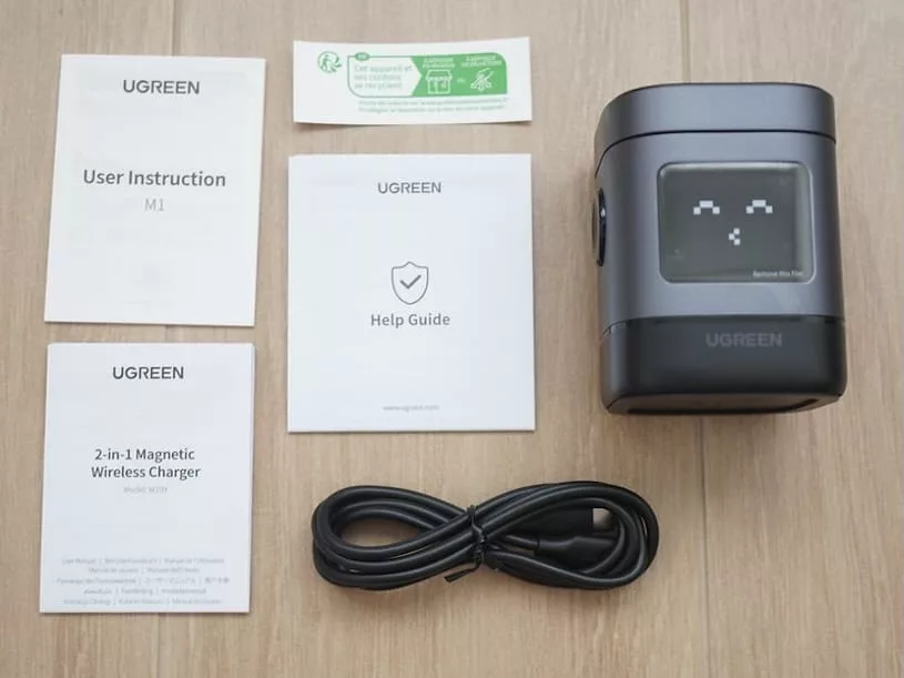 UGREEN Uno 2-in-1 Qi2: комплект