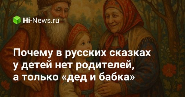 Почему в русских сказках у детей нет родителей, а только