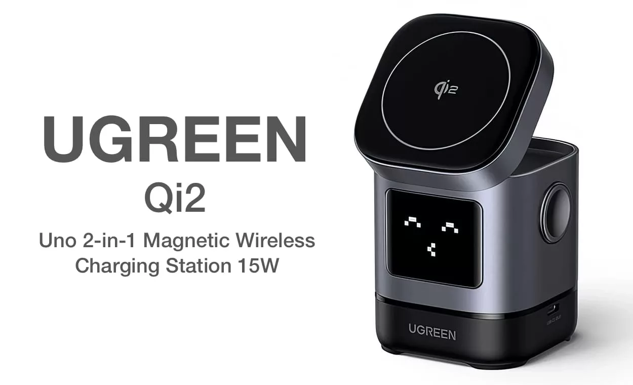 UGREEN Uno 2-in-1 Qi2: обзор быстрой беспроводной зарядной станции для iPhone и AirPods
