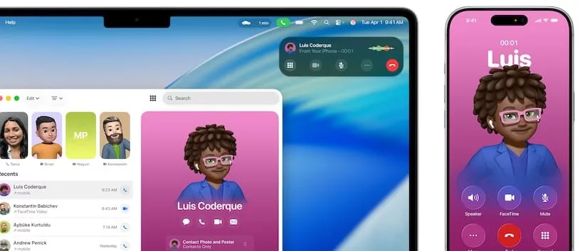 macos tahoe приложение Телефон