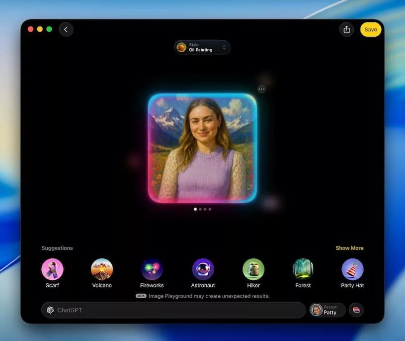 macos tahoe playground
