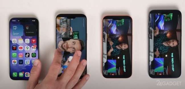 Все новые iPhone сравнили по автономности (2 фото + видео)