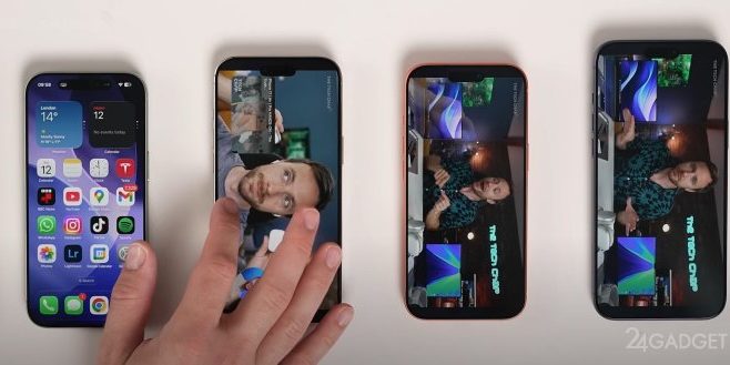 Все новые iPhone сравнили по автономности (2 фото + видео)