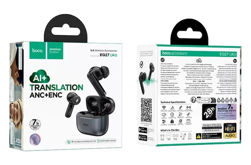 Наушники hoco eq27: упаковка
