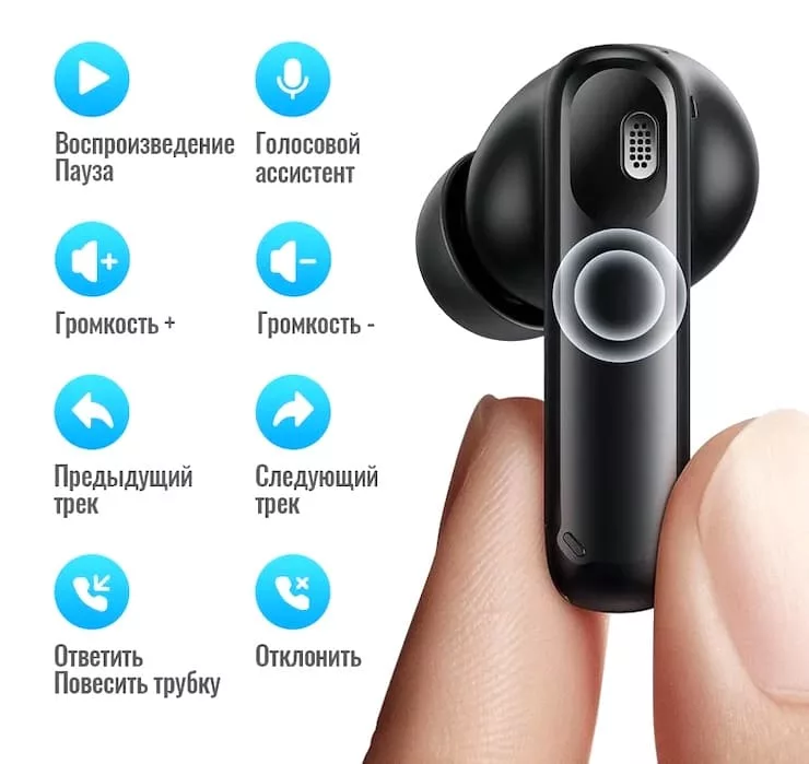 Наушники hoco eq27: управление