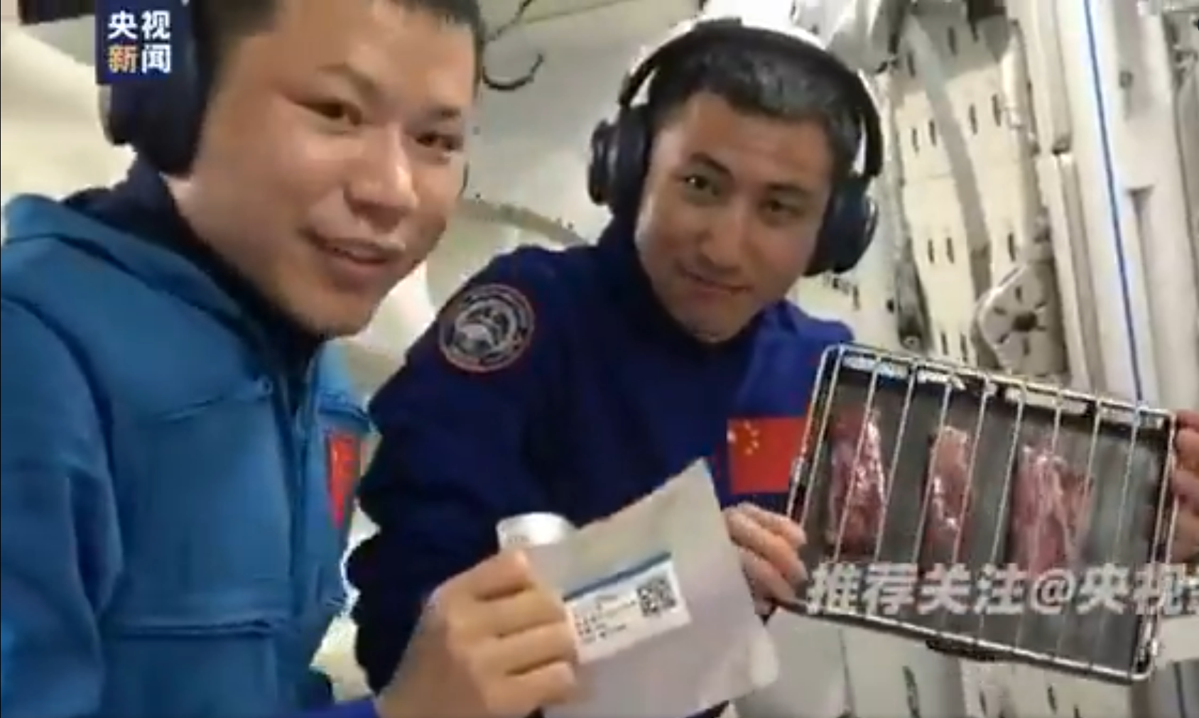 Почему космическое барбекю на станции Тяньгун — большое достижение. Подготовка к приготовлению стейков в космосе. Источник изображения: x.com/CNSAWatcher. Фото.