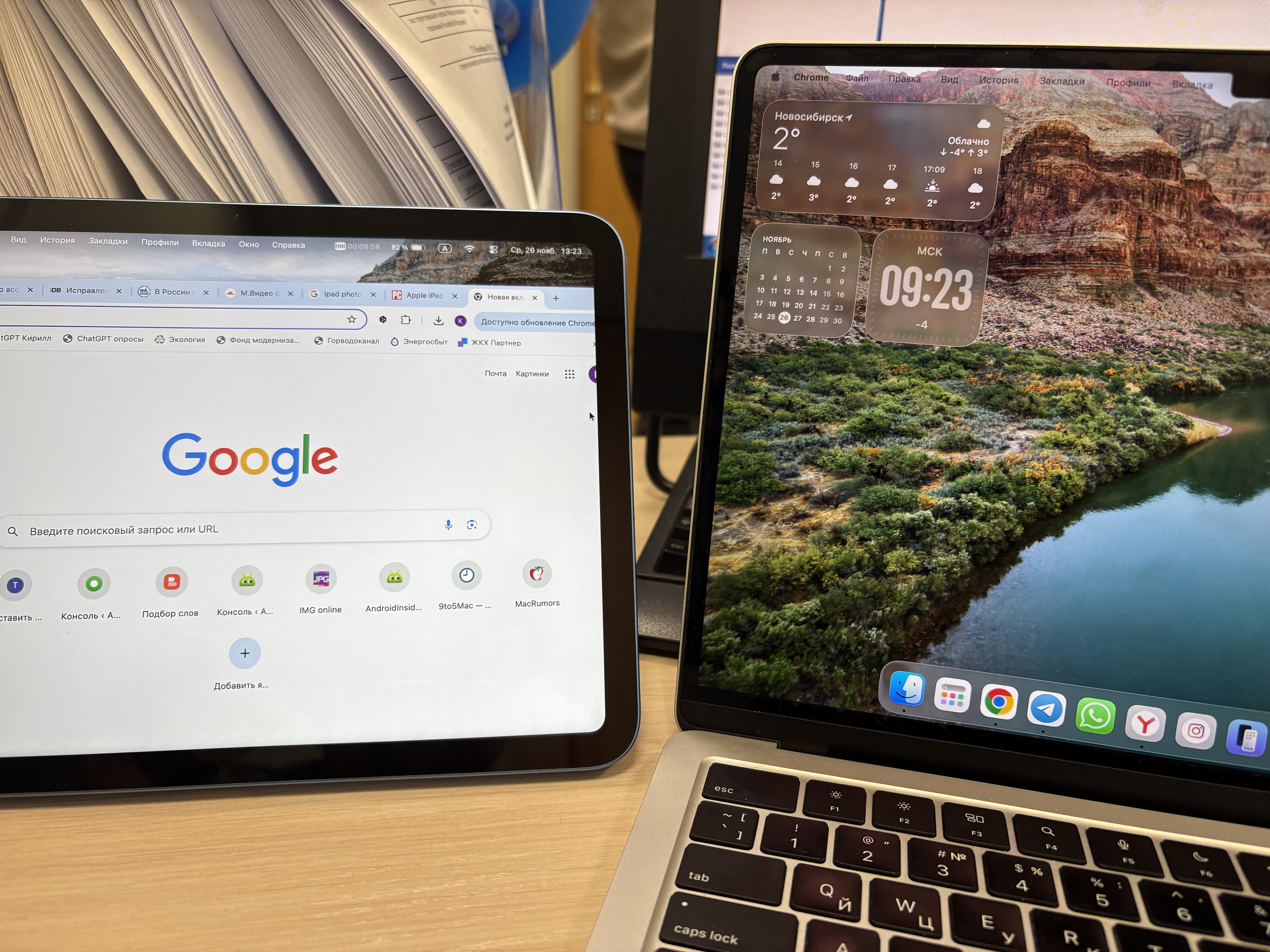 Нужен ли планшет в 2025 году: как я использую iPad в обычной жизни. Использую iPad в качестве дополнительного экрана для Mac. Фото.