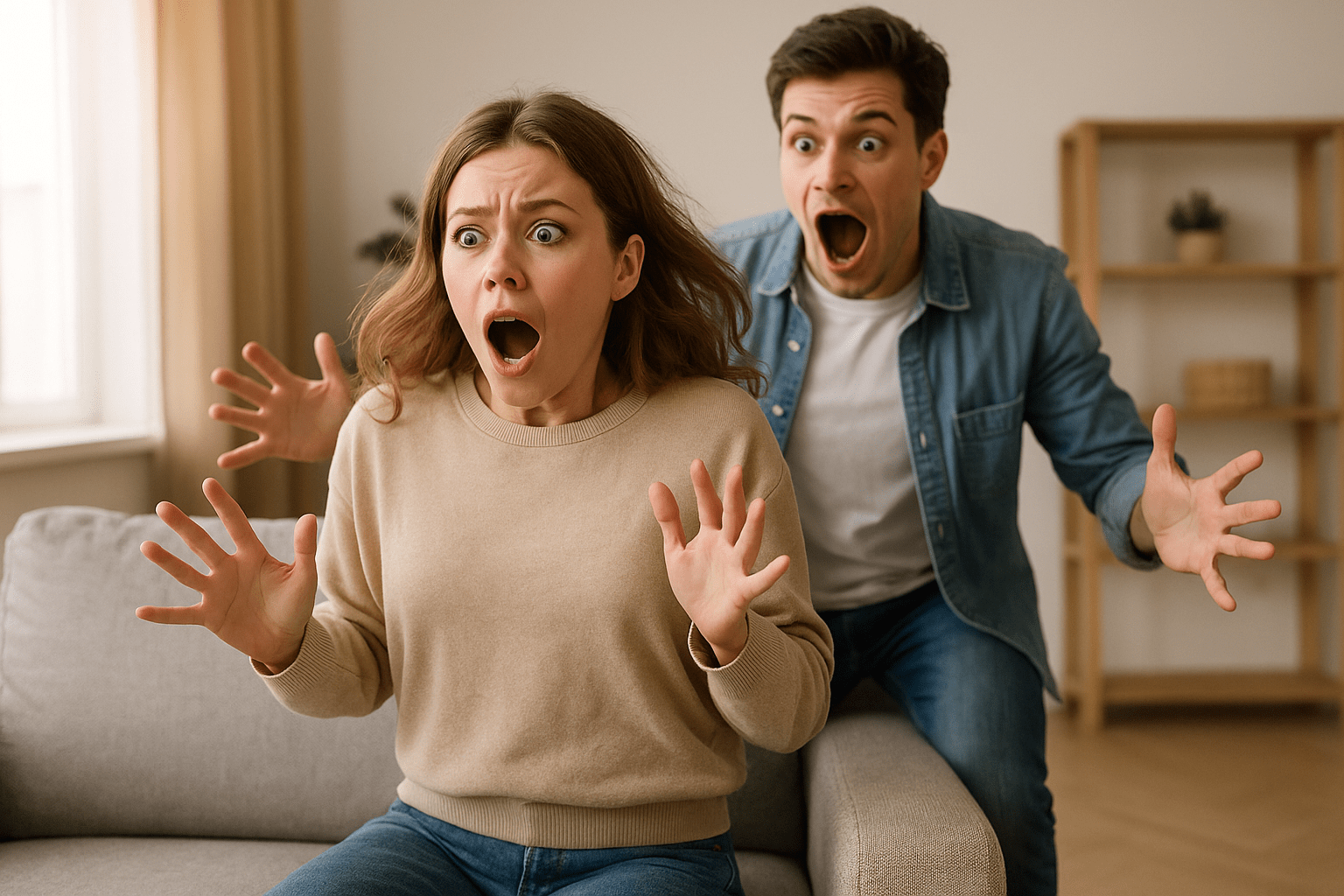 Почему мы резко вздрагиваем: что происходит в мозге. Когда дверь хлопает или кто-то подкрадывается, и тело подпрыгивает вверх — так работает реакция испуга. Фото.