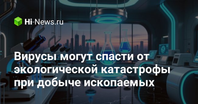 Вирусы могут спасти от экологической катастрофы при добыче ископаемых