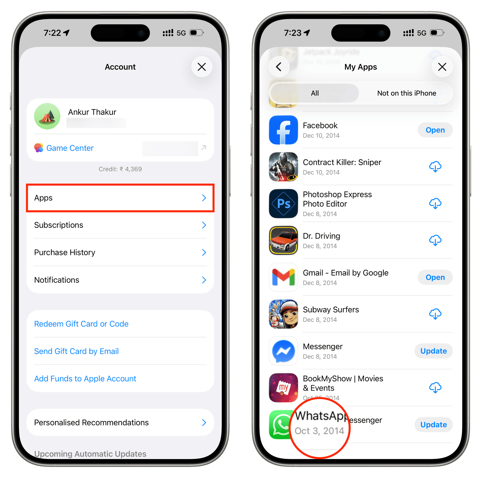 Seeing-first-app-I-downloaded-from-my-Apple-Account-in-iPhone-App-Store