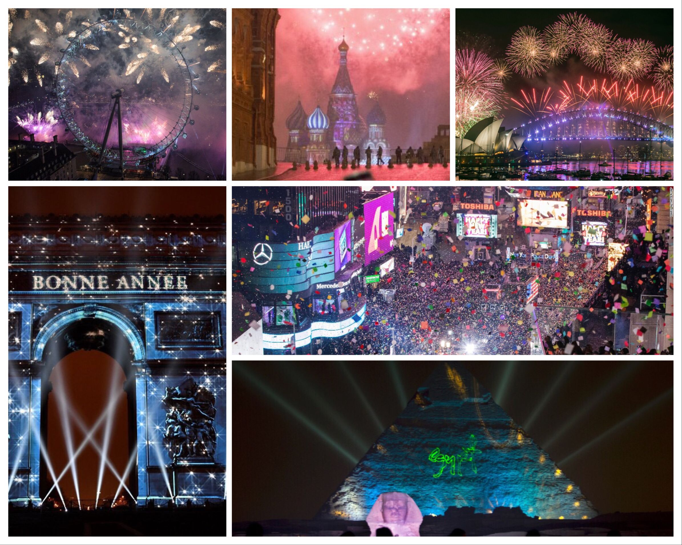 Почему 1 января — не универсальная дата Нового года для всего мира. Новый год по всему миру. Узнали места? Источник изображения: cnn.com. Фото.