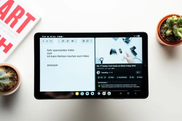 Раздельный экран на Galaxy Tab A11 (2025)