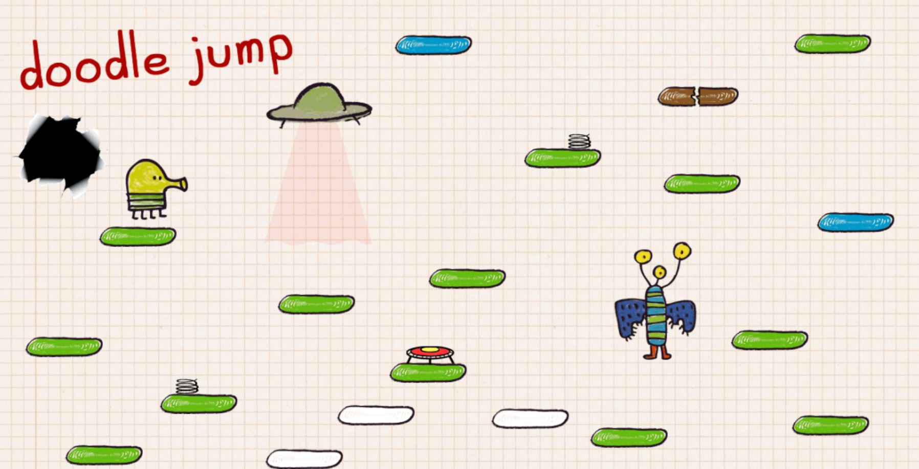 Doodle Jump — лучший таймкиллер 2010-х. Играть в Doodle Jump круто даже спустя 15 лет. Фото.