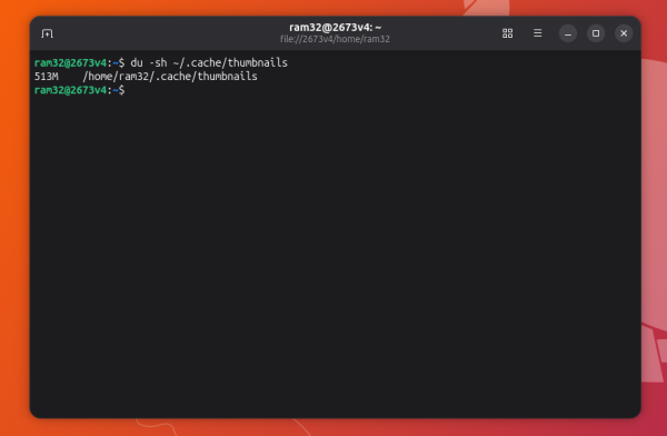 Очистка кэша эскизов