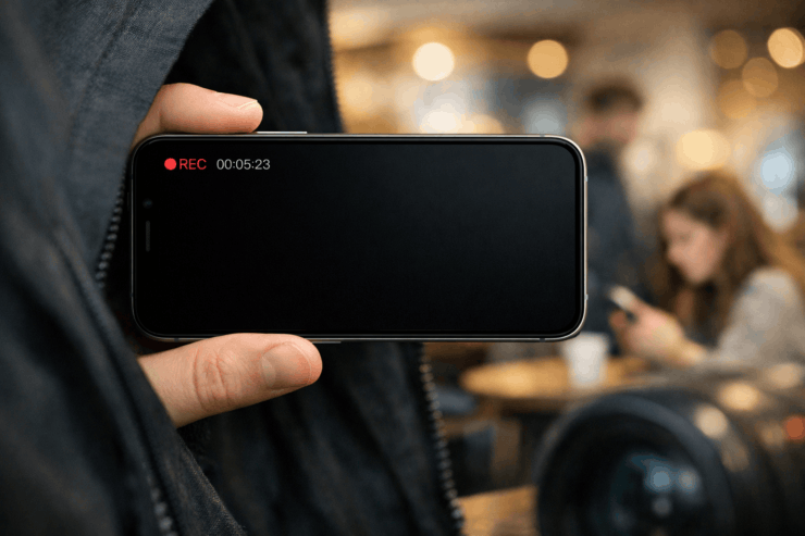 Как на Айфоне снимать видео с выключенным экраном. Снимаем на айфон с выключенным экраном. Фото.