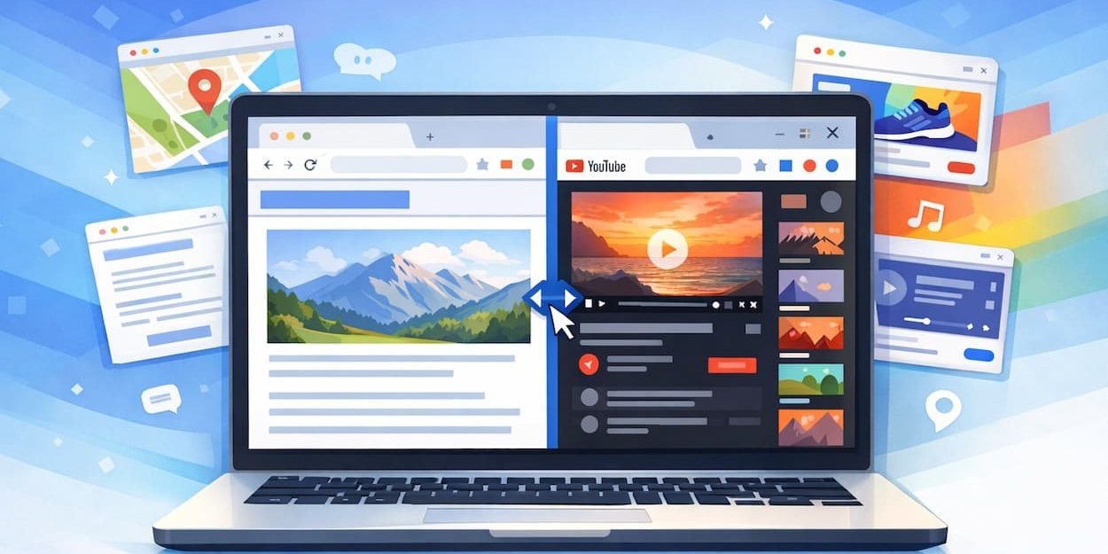 как просматривать два сайта в одном окне