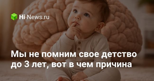 Мы не помним свое детство до 3 лет, вот в