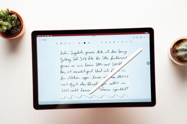 Samsung Tab S10 Lite S Pen рукописный ввод текста