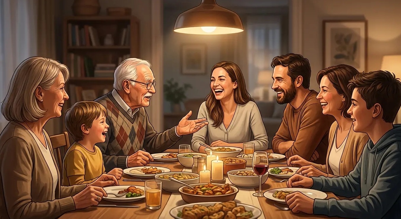 Как стать счастливым человеком. Теплые отношения с близкими — один из сильнейших предсказателей долгой и здоровой жизни. Фото.