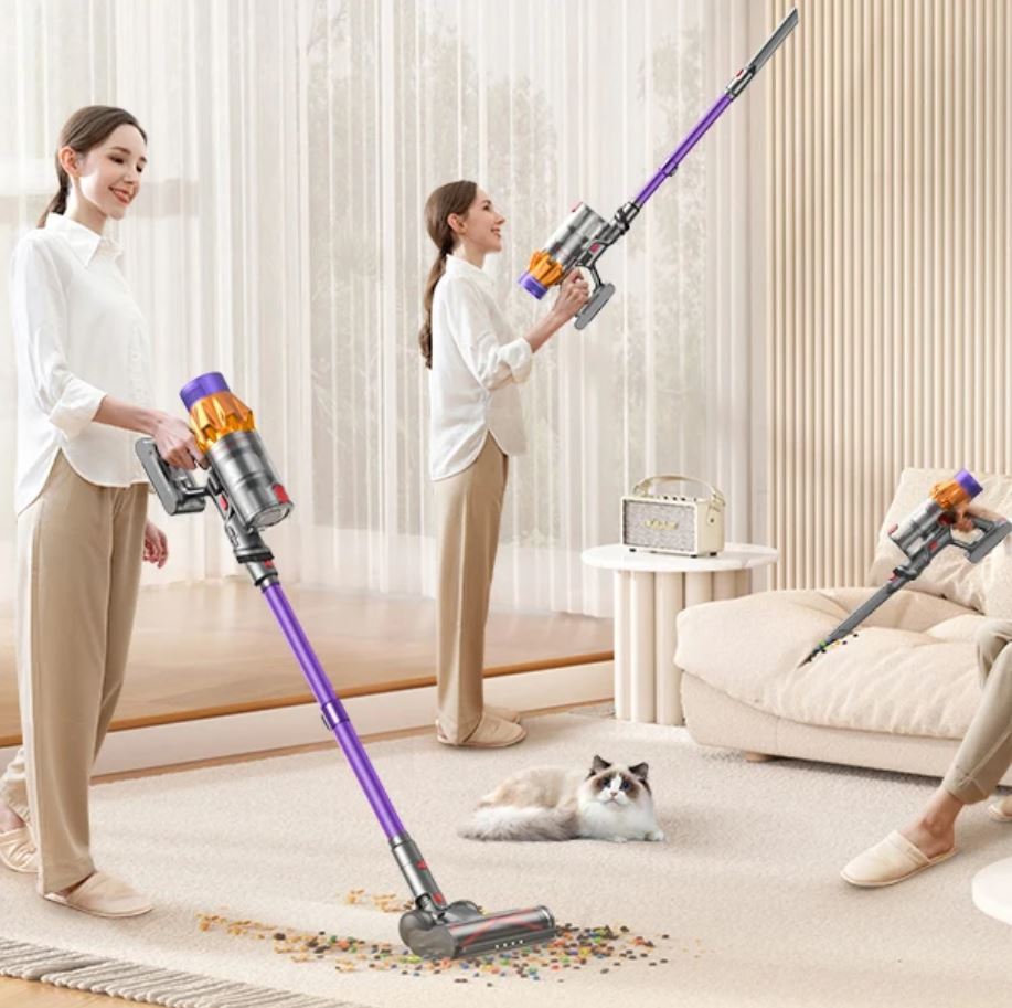 Мощный вертикальный пылесос для дома и машины. Вертикальный пылесос недорого — такую находку оценит любая хозяйка. Фото.