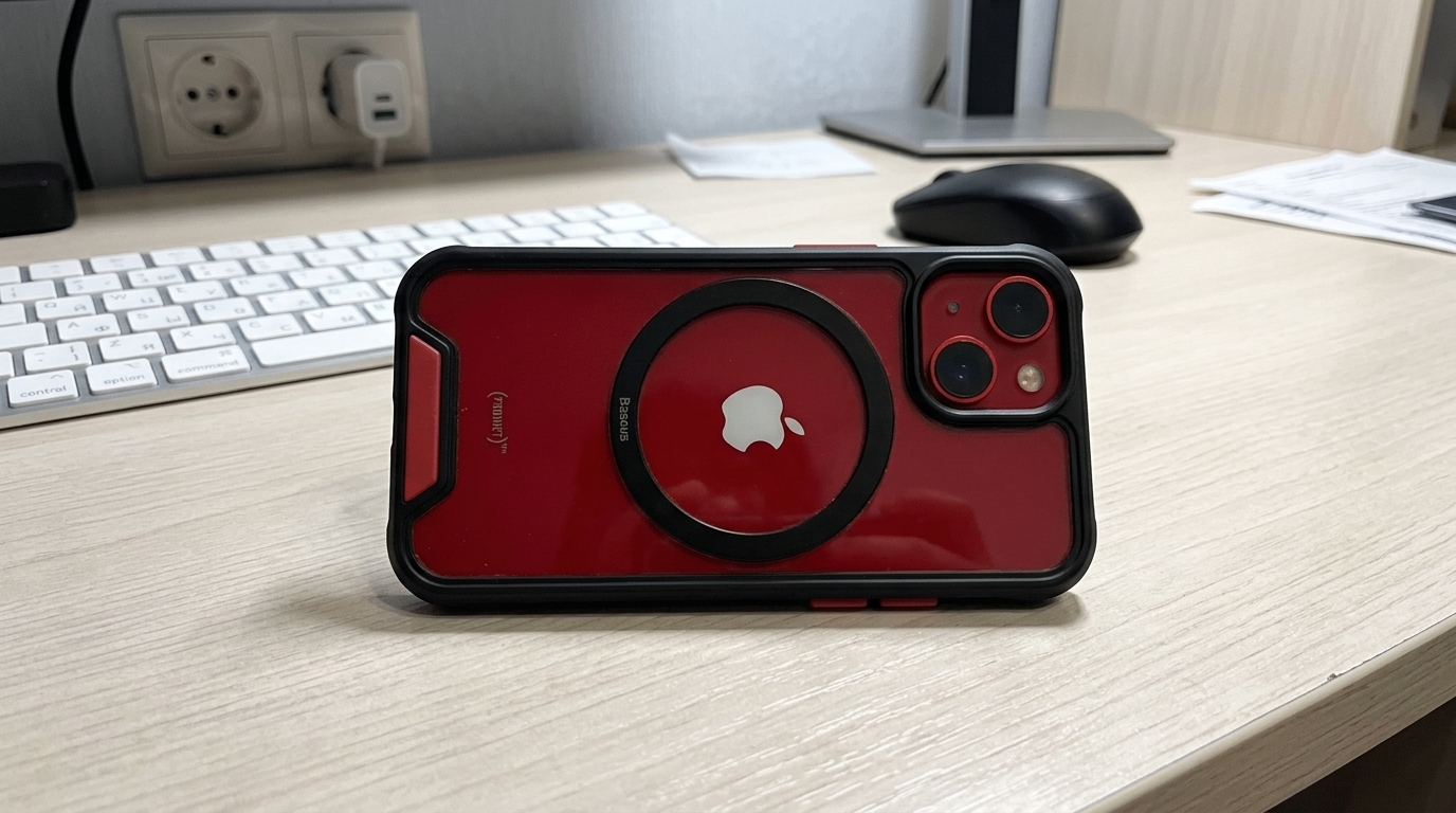 Магнитное кольцо для MagSafe — приклеил и не жалею. Тонкое металлическое кольцо, которое добавляет магнитную зарядку любому смартфону.. Фото.