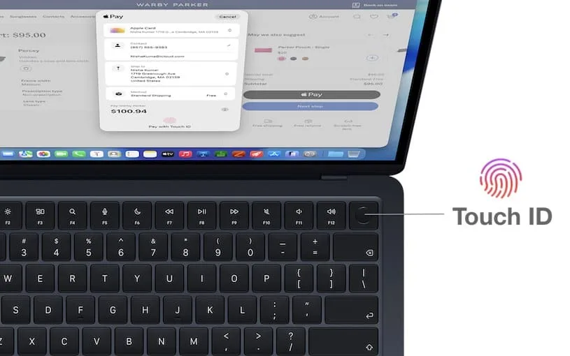 macbook air m5 touch id