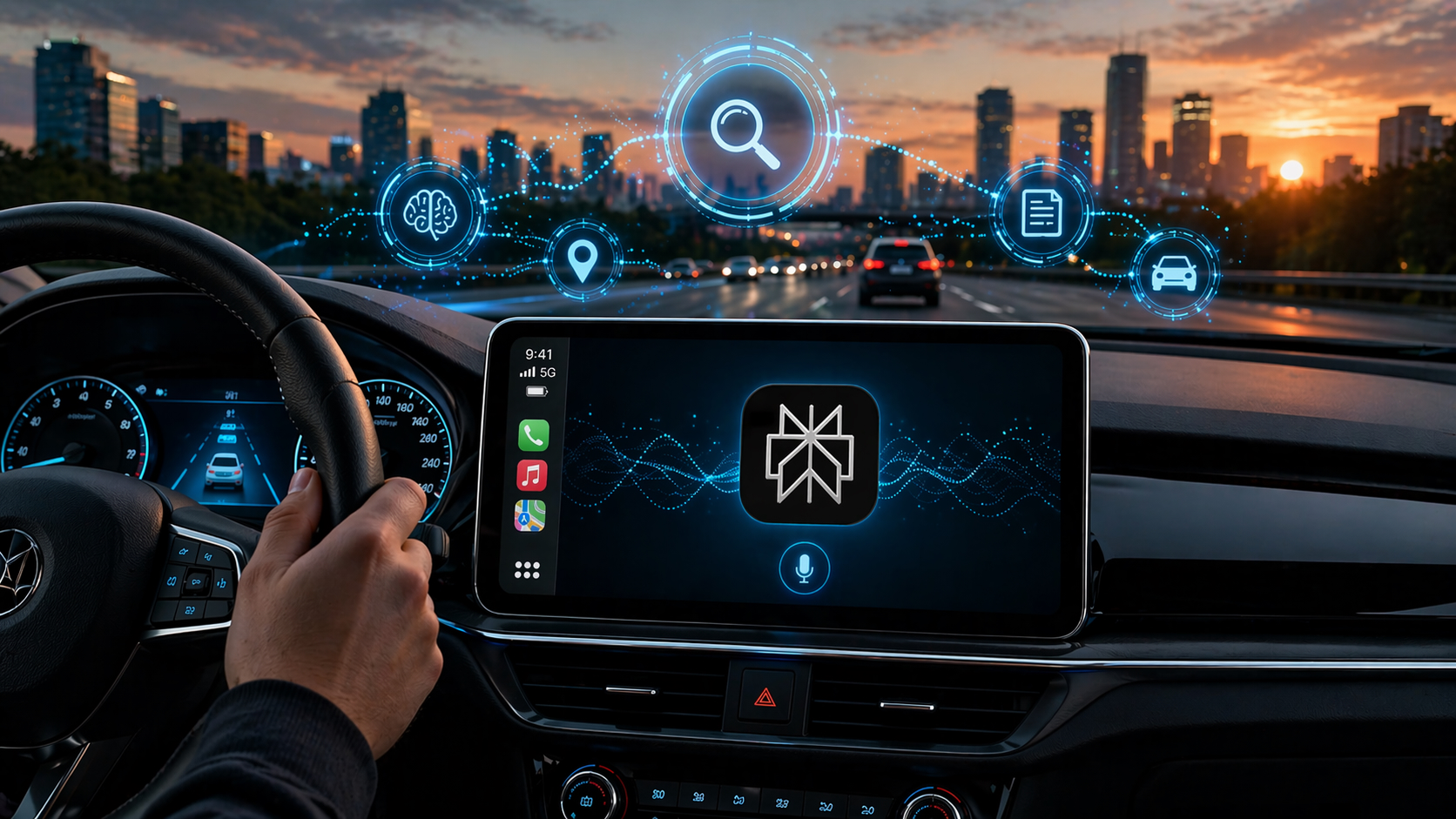 Perplexity теперь можно использовать в CarPlay. Фото.