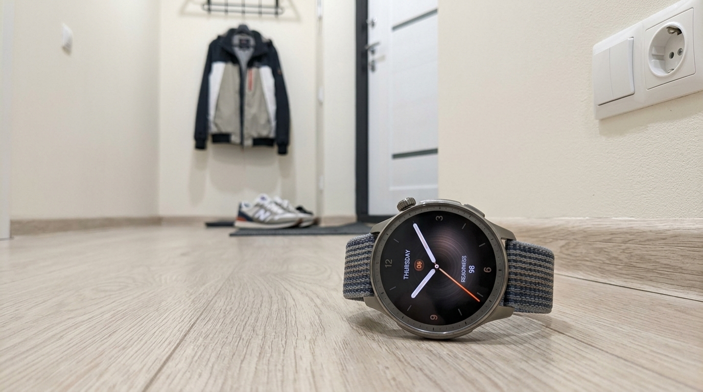Amazfit Balance — ношу вместо Apple Watch и наконец-то высыпаюсь. Выглядят как обычные часы, а не как компьютер на руке — ношу и с костюмом, и в зал.. Фото.