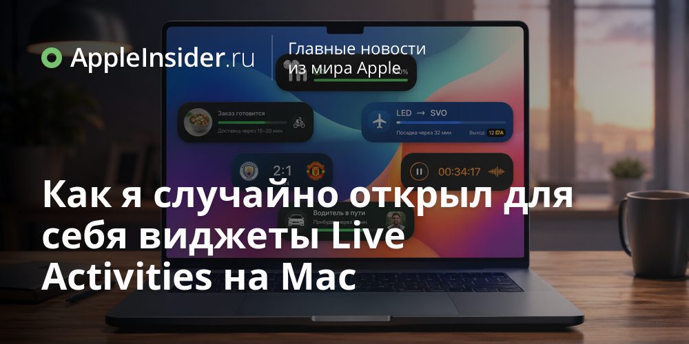 Как я случайно открыл для себя виджеты Live Activities на
