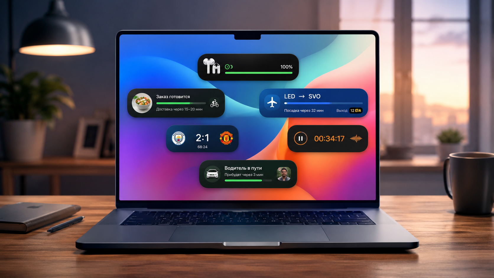Оказывается, Live Activities на Mac — реально удобная штука. Фото.