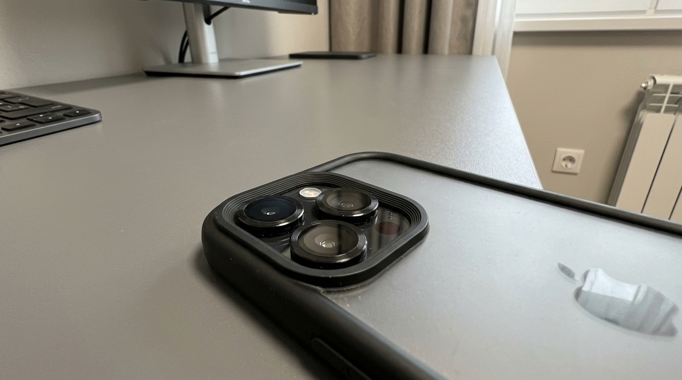 Защита камеры iPhone — ставлю на каждый новый телефон. За сто рублей — спокойствие, что линза не поцарапается о ключи в кармане. Фото.