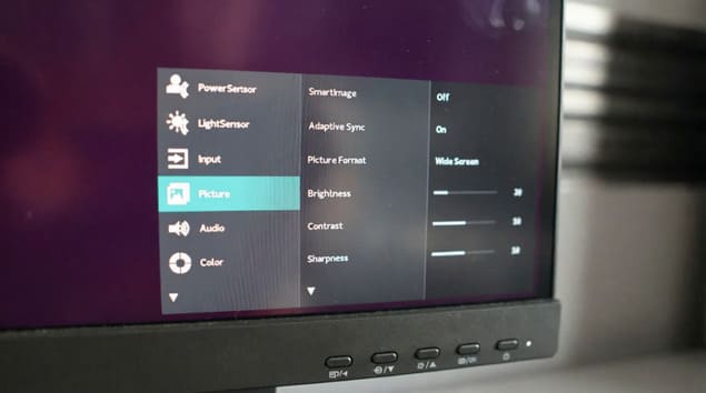 Экранное меню настроек Philips 27B2U4601