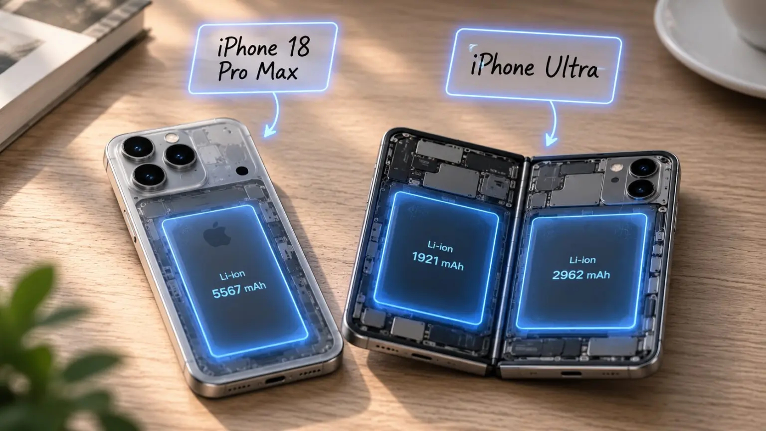 Батарея iPhone 18 Pro: насколько вырастет время работы. Аккумулятор станет больше. Фото.